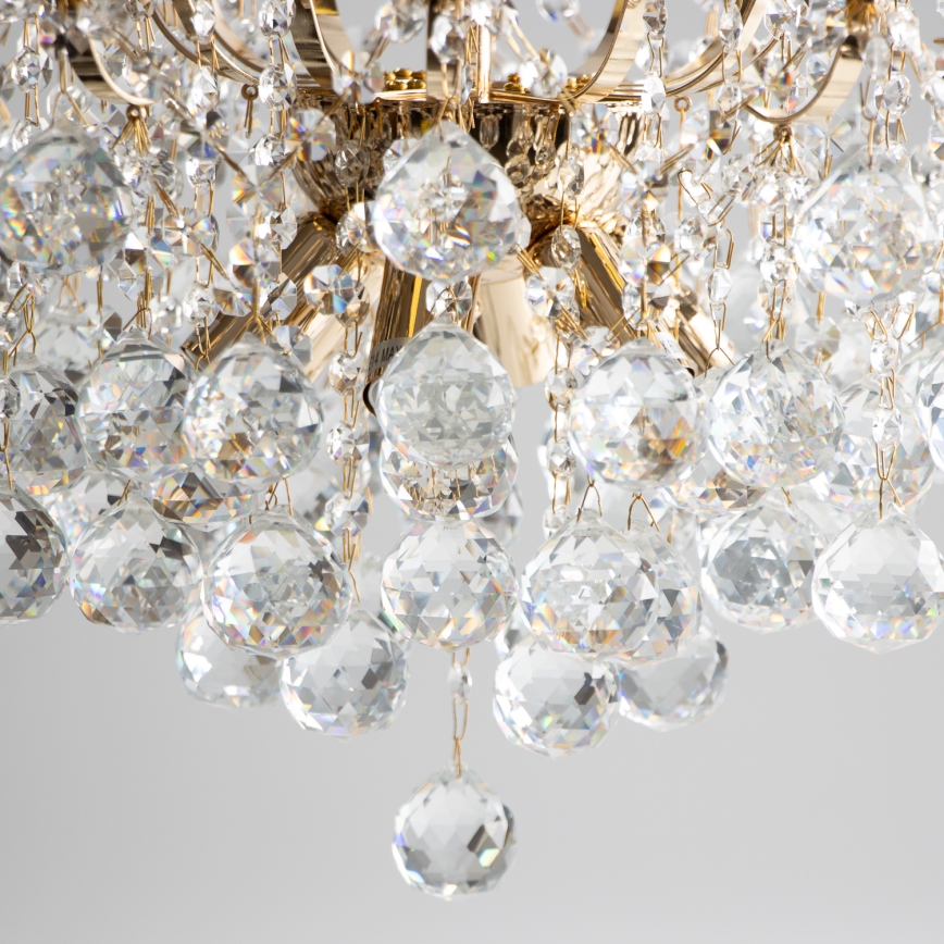 Brilagi - Plafonnier CRYSTAL 6xE14/60W/230V doré