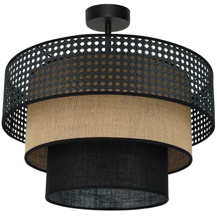 Brilagi - Plafonnier DAKOTA LUNETA 1xE27/15W/230V d. 45 cm noir/beige