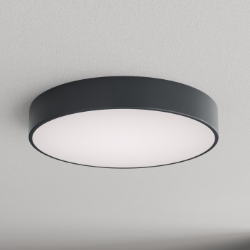 Brilagi - Plafonnier de salle de bains avec capteur de mouvement et capteur crépusculaire CLARE 4xE27/24W/230V Ø 50 cm anthracite IP54