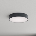 Brilagi - Plafonnier de salle de bains CLARE 3xE27/24W/230V Ø 40 cm anthracite IP54