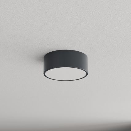 Brilagi - Plafonnier de salle de bains CLARE avec capteurs de mouvement et crépusculaire, 1xE27/24W/230V, Ø 20 cm, anthracite, IP54