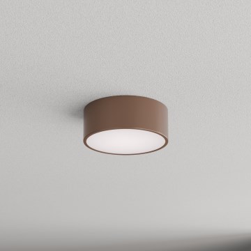 Brilagi - Plafonnier de salle de bains CLARE avec détecteur de mouvement et détecteur crépusculaire 1xE27/24W/230V Ø 20 cm marron IP54