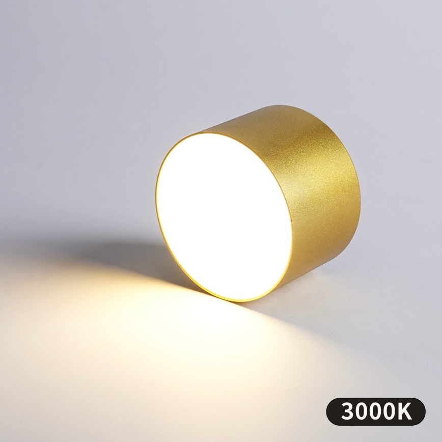 BRILAGI - Plafonnier de salle de bains FORIS LED/9W/230V Ø 9 cm doré IP44 CRI 90