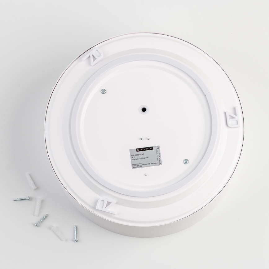 Brilagi - Plafonnier de salle de bains POOL 2xE27/15W/230V Ø 30 cm IP54 blanc