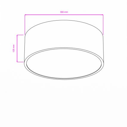 Brilagi - Plafonnier de salle de bains POOL 2xE27/15W/230V Ø 30 cm IP54 blanc