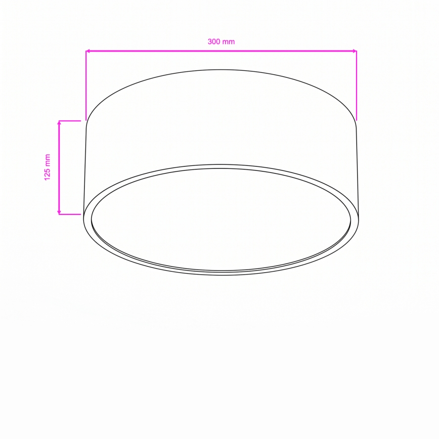 Brilagi - Plafonnier de salle de bains POOL 2xE27/15W/230V Ø 30 cm IP54 blanc