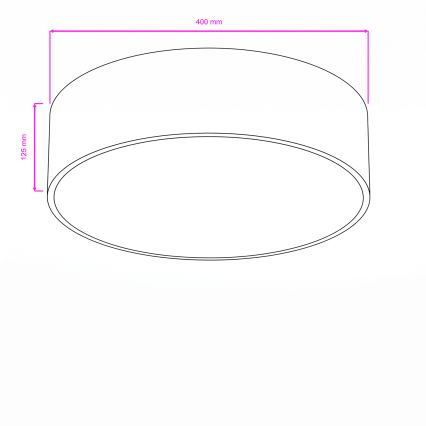 Brilagi - Plafonnier de salle de bains POOL 3xE27/15W/230V Ø 40 cm IP54 blanc