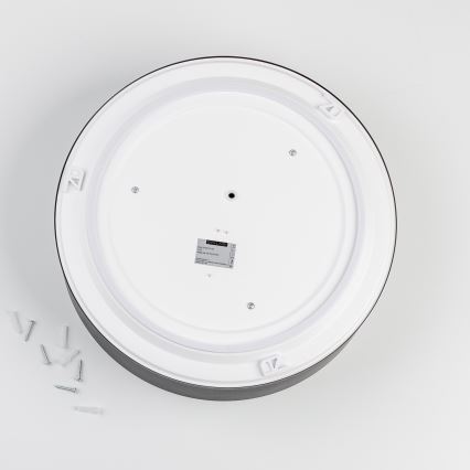 Brilagi - Plafonnier de salle de bains POOL 3xE27/15W/230V Ø 40 cm IP54 noir