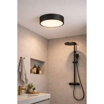 Brilagi - Plafonnier de salle de bains POOL 4xE27/15W/230V diam. 50 cm IP54 noir