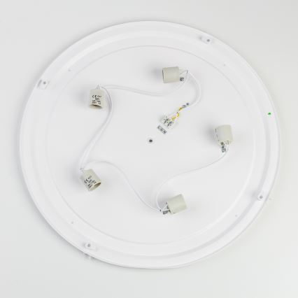 Brilagi - Plafonnier de salle de bains POOL 5xE27/15W/230V Ø 60 cm IP54 noir