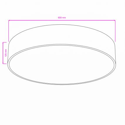 Brilagi - Plafonnier de salle de bains POOL 5xE27/15W/230V Ø 60 cm IP54 noir