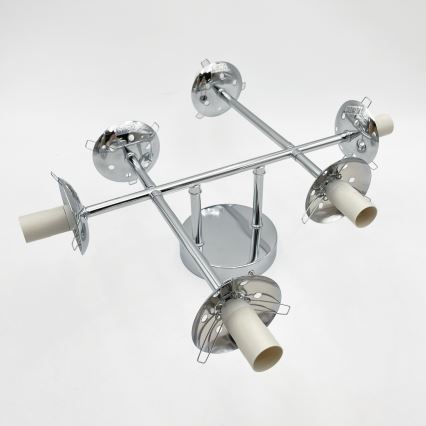 Brilagi - Plafonnier de surface MALONY 6xE14/20W/230V chrome brillant