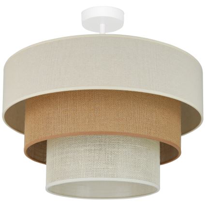 Brilagi - Plafonnier DENVER LUNETA 1xE27/15W/230V d. 45 cm beige/marron/crème