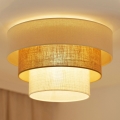 BRILAGI-Plafonnier DENVER LUNETA 1xE27/15W/230V d. 45 beige/marron/crème
