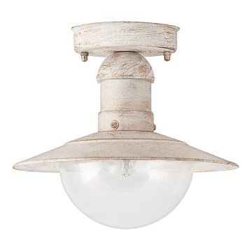 Brilagi - Plafonnier d'extérieur MOLDE 1xE27/60W IP44 blanc/patine