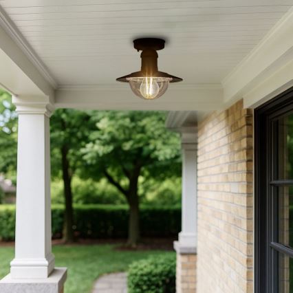 Brilagi - Plafonnier d'extérieur MOLDE 1xE27/60W IP44 noir