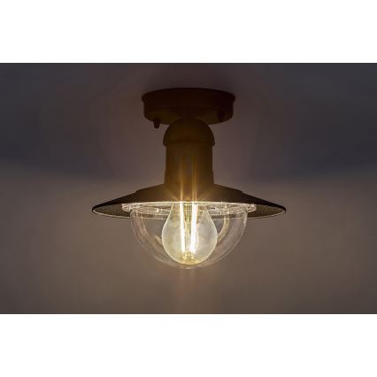 Brilagi - Plafonnier d'extérieur MOLDE 1xE27/60W IP44 noir