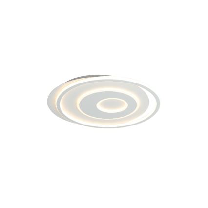 Brilagi - Plafonnier LED dimmable IRIS, 83 W, 230 V, 3000-6000 K, 46 x 50 cm, blanc + télécommande