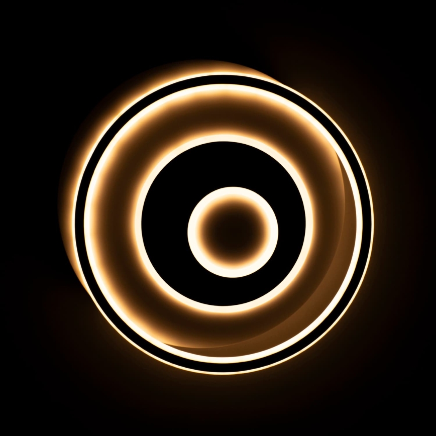 BRILAGI - Plafonnier LED dimmable IRIS, 83 W, 230 V, 3000-6000 K, 46 x 50 cm, blanc + télécommande