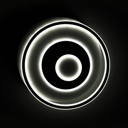 BRILAGI - Plafonnier LED dimmable IRIS, 83 W, 230 V, 3000-6000 K, 46 x 50 cm, blanc + télécommande