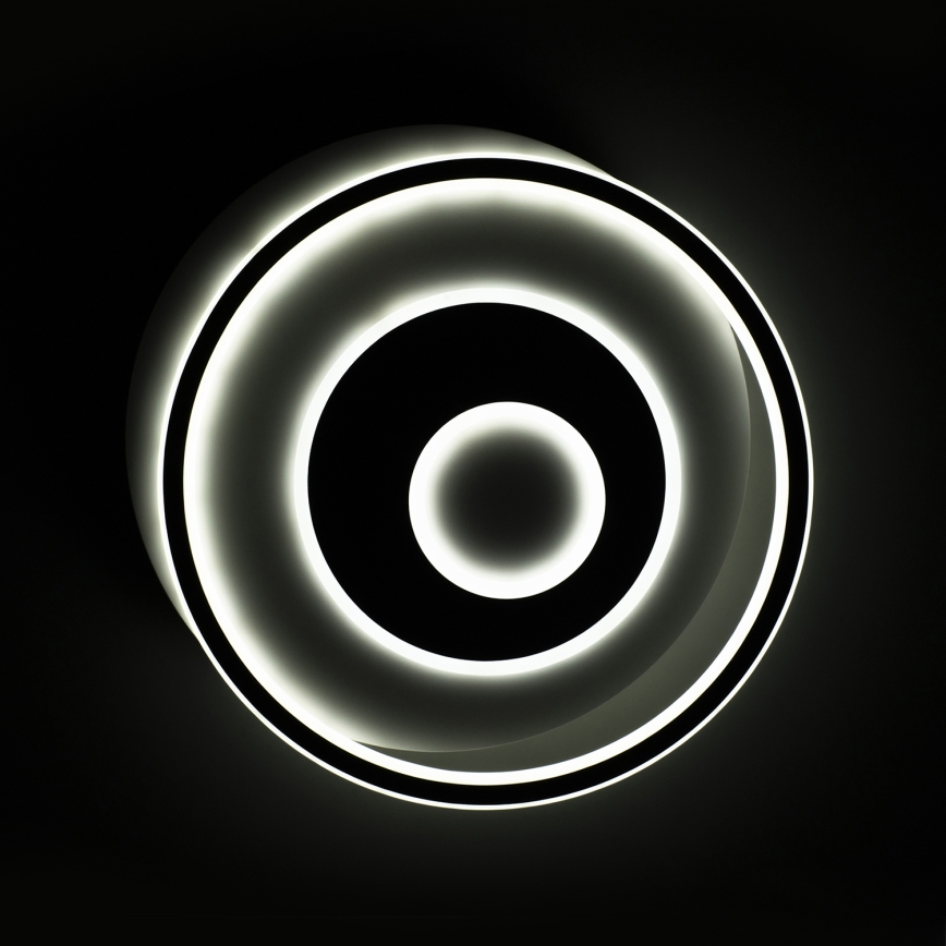 BRILAGI - Plafonnier LED dimmable IRIS, 83 W, 230 V, 3000-6000 K, 46 x 50 cm, blanc + télécommande
