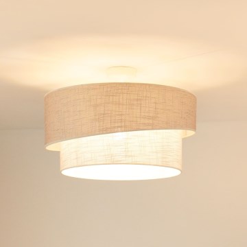 Brilagi - Plafonnier DOVER SHINE 1xE27/15W/230V d. 50 cm gris/crème