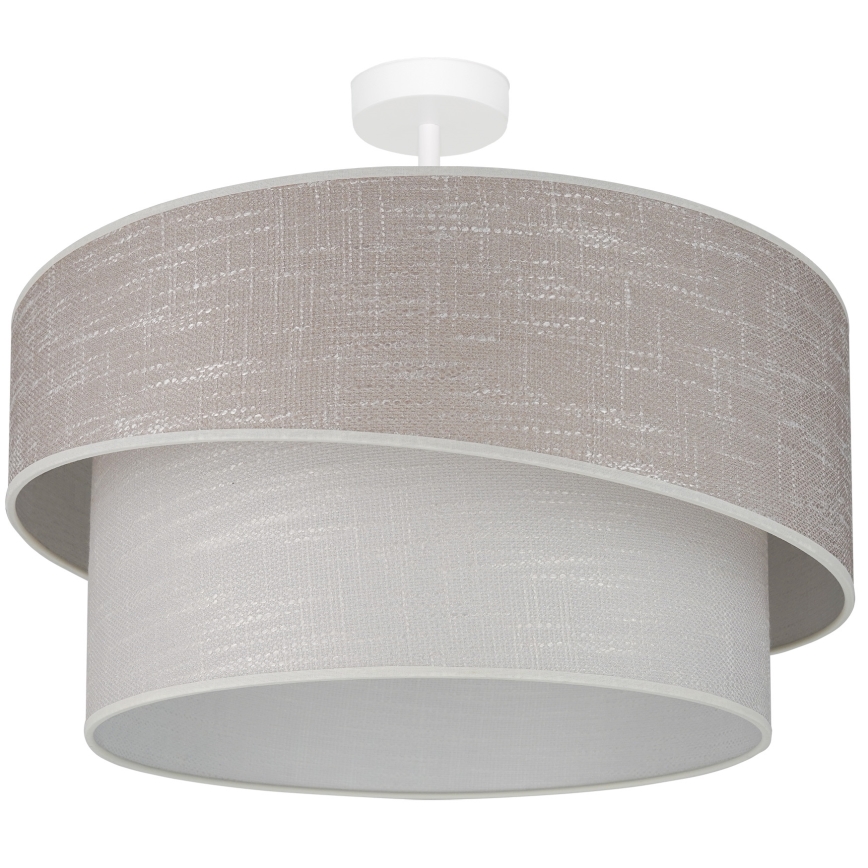 Brilagi - Plafonnier DOVER SHINE 1xE27/15W/230V d. 50 cm gris/crème