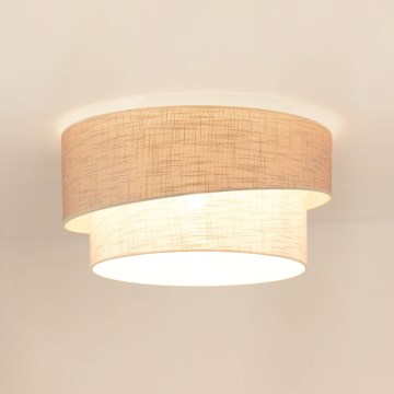 Brilagi - Plafonnier DOVER SHINE 1xE27/15W/230V d. 50 cm gris/crème