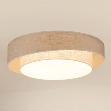 Brilagi - Plafonnier DOVER SHINE LED/26W/230V d. 60 cm gris/crème