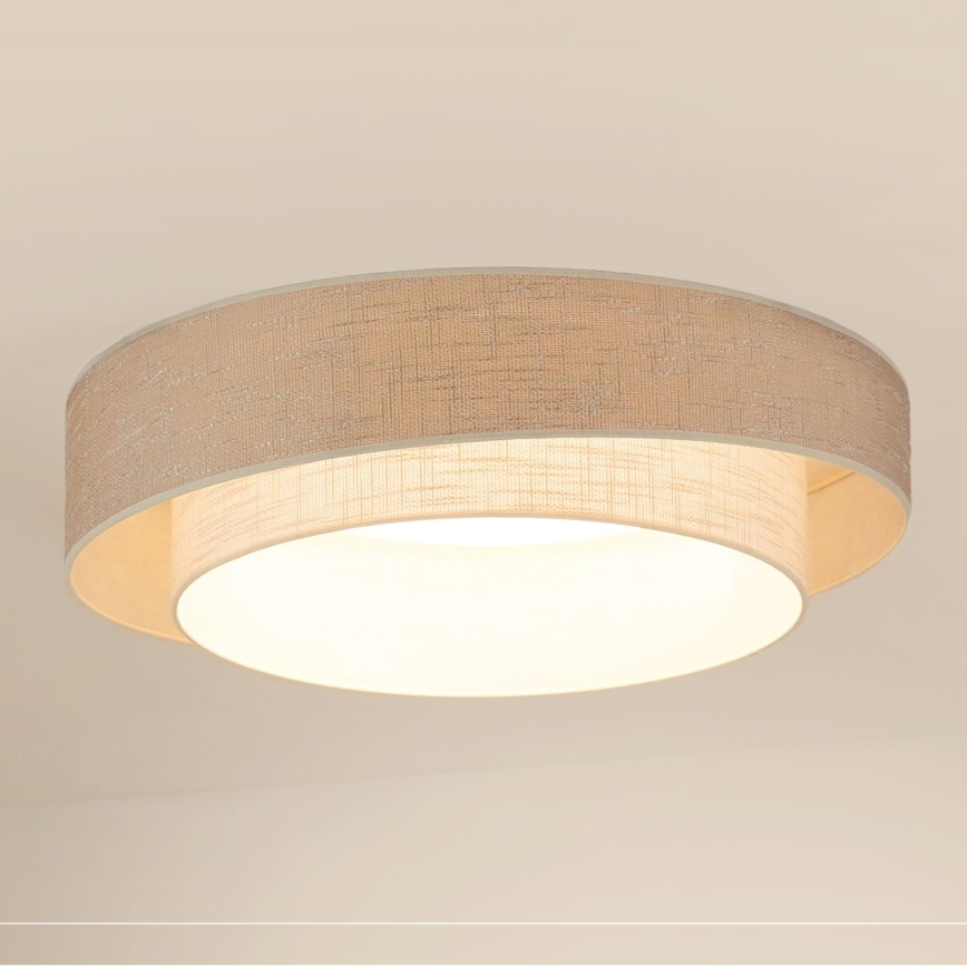 Brilagi - Plafonnier DOVER SHINE LED/26W/230V d. 60 cm gris/crème