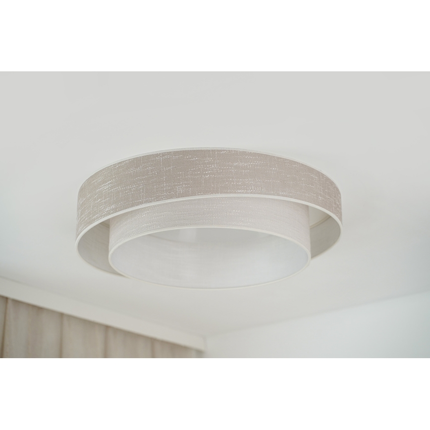 Brilagi - Plafonnier DOVER SHINE LED/26W/230V d. 60 cm gris/crème