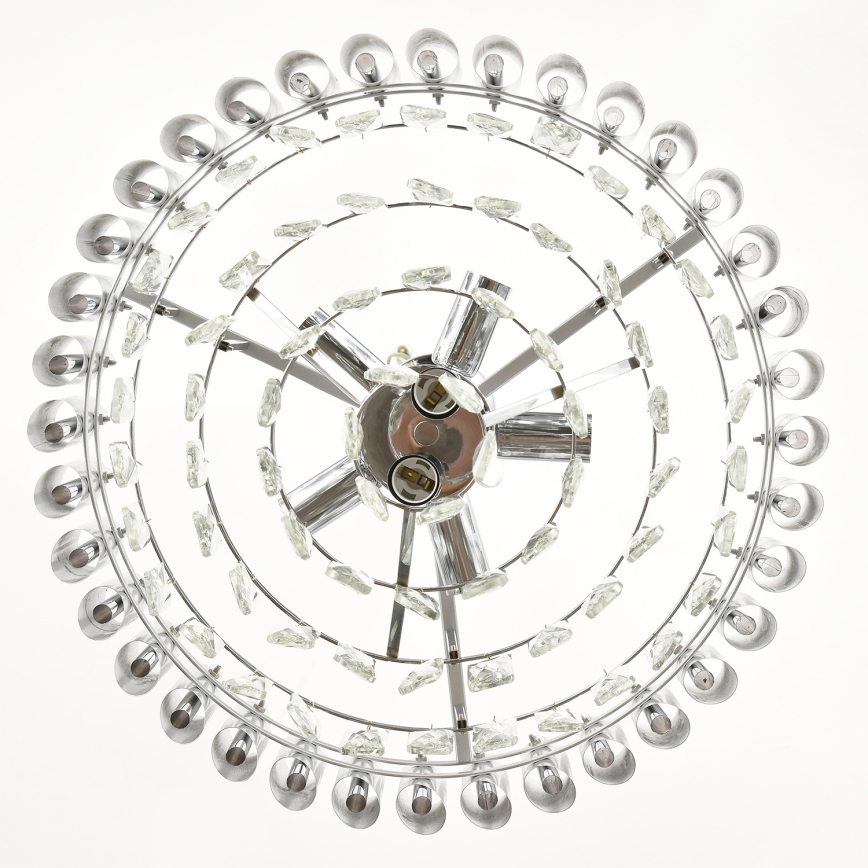 Brilagi - Plafonnier ECLIPSE 7xE14/10W/230V Ø 48 cm argenté