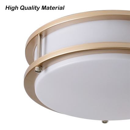 Brilagi - Plafonnier ELARO 2xE27/40W/230V Ø 26 cm doré