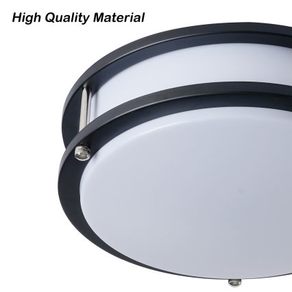 Brilagi - Plafonnier ELARO 2xE27/40W/230V Ø 26 cm noir