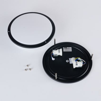 Brilagi - Plafonnier ELARO 2xE27/40W/230V Ø 26 cm noir