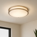 Brilagi - Plafonnier ELARO 4xE27/40W/230V Ø 41 cm doré