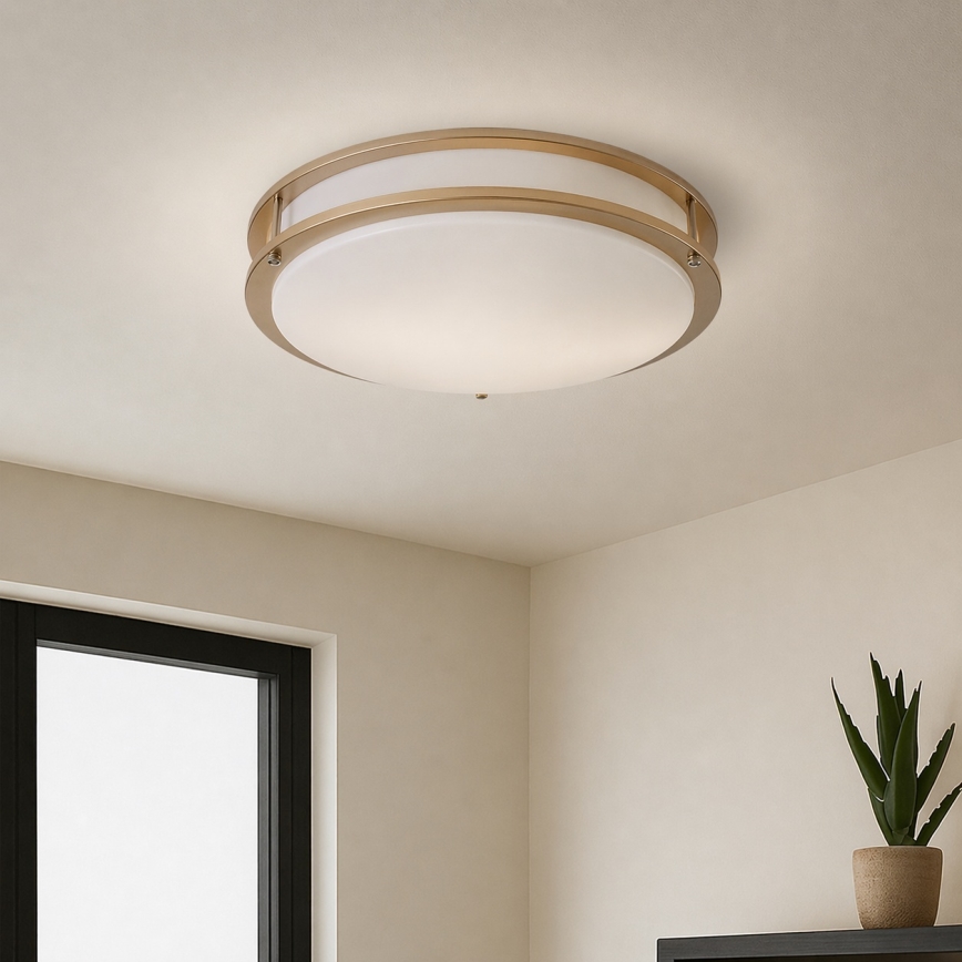 Brilagi - Plafonnier ELARO 4xE27/40W/230V Ø 41 cm doré