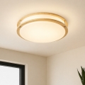 Brilagi - Plafonnier ELARO 4xE27/40W/230V Ø 41 cm, finition bois
