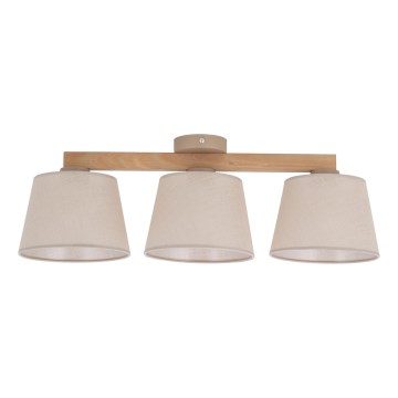 Brilagi - Plafonnier en applique LATTE SABIA 3xE27/60W/230V pin/beige