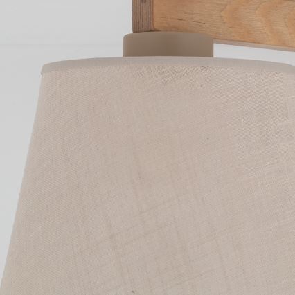 Brilagi - Plafonnier en applique LATTE SABIA 3xE27/60W/230V pin/beige