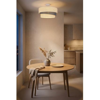 Brilagi - Plafonnier en applique TRIO 1xE27/60W/230V Ø 40 cm crème/gris