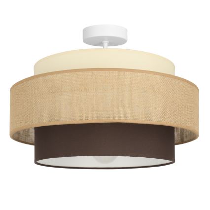 Brilagi - Plafonnier en saillie RESNA 1xE27/60W/230V Ø 40 cm beige/noir