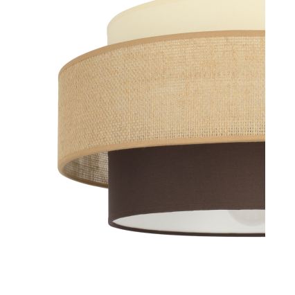 Brilagi - Plafonnier en saillie RESNA 1xE27/60W/230V Ø 40 cm beige/noir