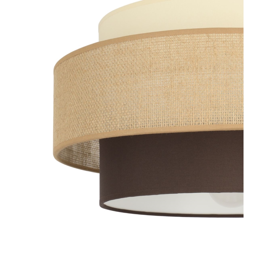Brilagi - Plafonnier en saillie RESNA 1xE27/60W/230V Ø 40 cm beige/noir