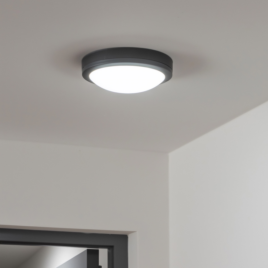 Brilagi - Plafonnier extérieur LED/20W/230V d. 23 cm IP54 anthracite