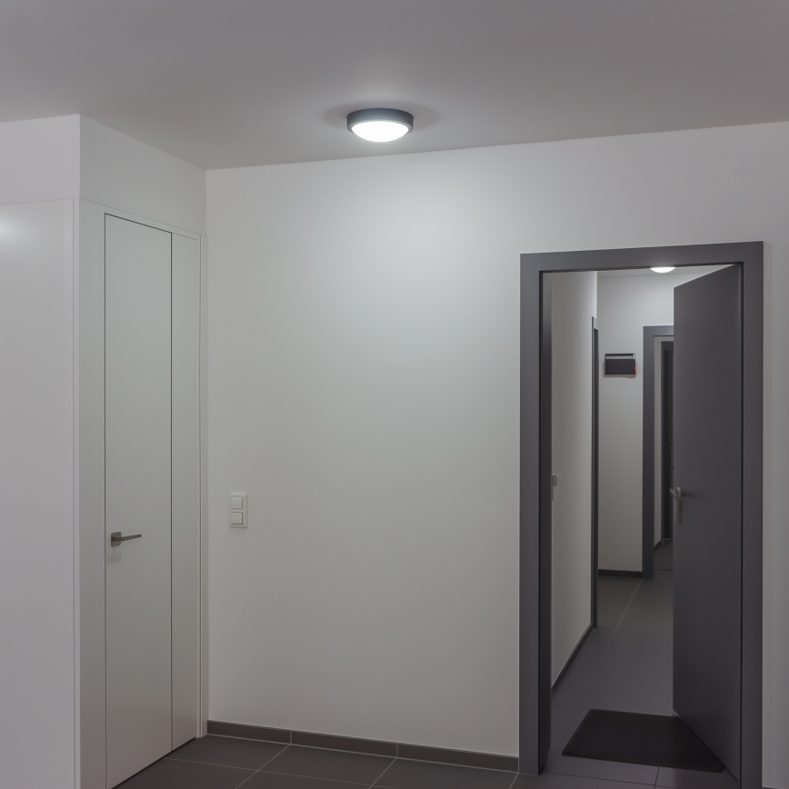 Brilagi - Plafonnier extérieur LED/20W/230V d. 23 cm IP54 anthracite