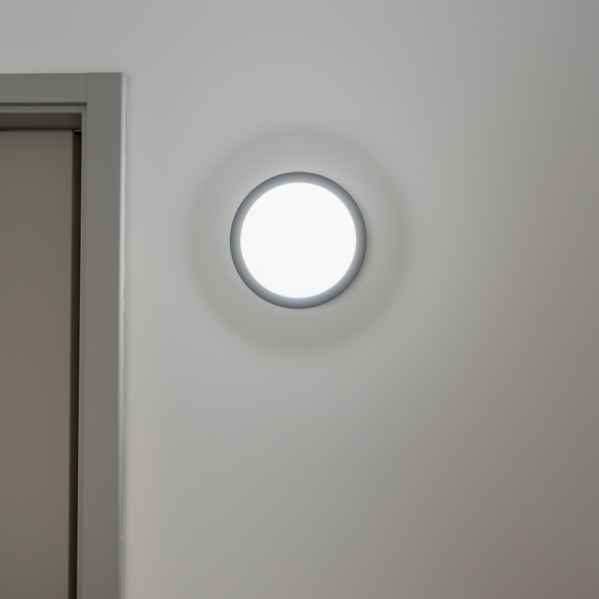 Brilagi - Plafonnier extérieur LED/20W/230V d. 23 cm IP54 anthracite