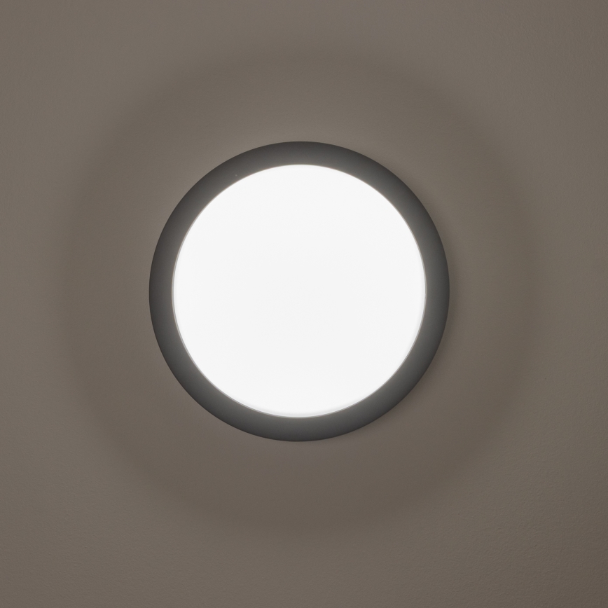 Brilagi - Plafonnier extérieur LED/20W/230V d. 23 cm IP54 anthracite
