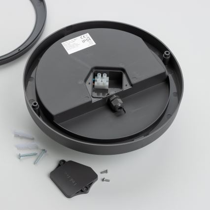 Brilagi - Plafonnier extérieur LED/20W/230V d. 23 cm IP54 anthracite