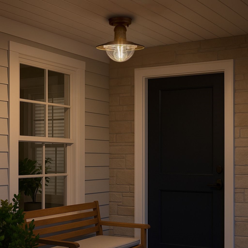 Brilagi - Plafonnier extérieur MOLDE 1xE27/60W IP44 bronze/patine